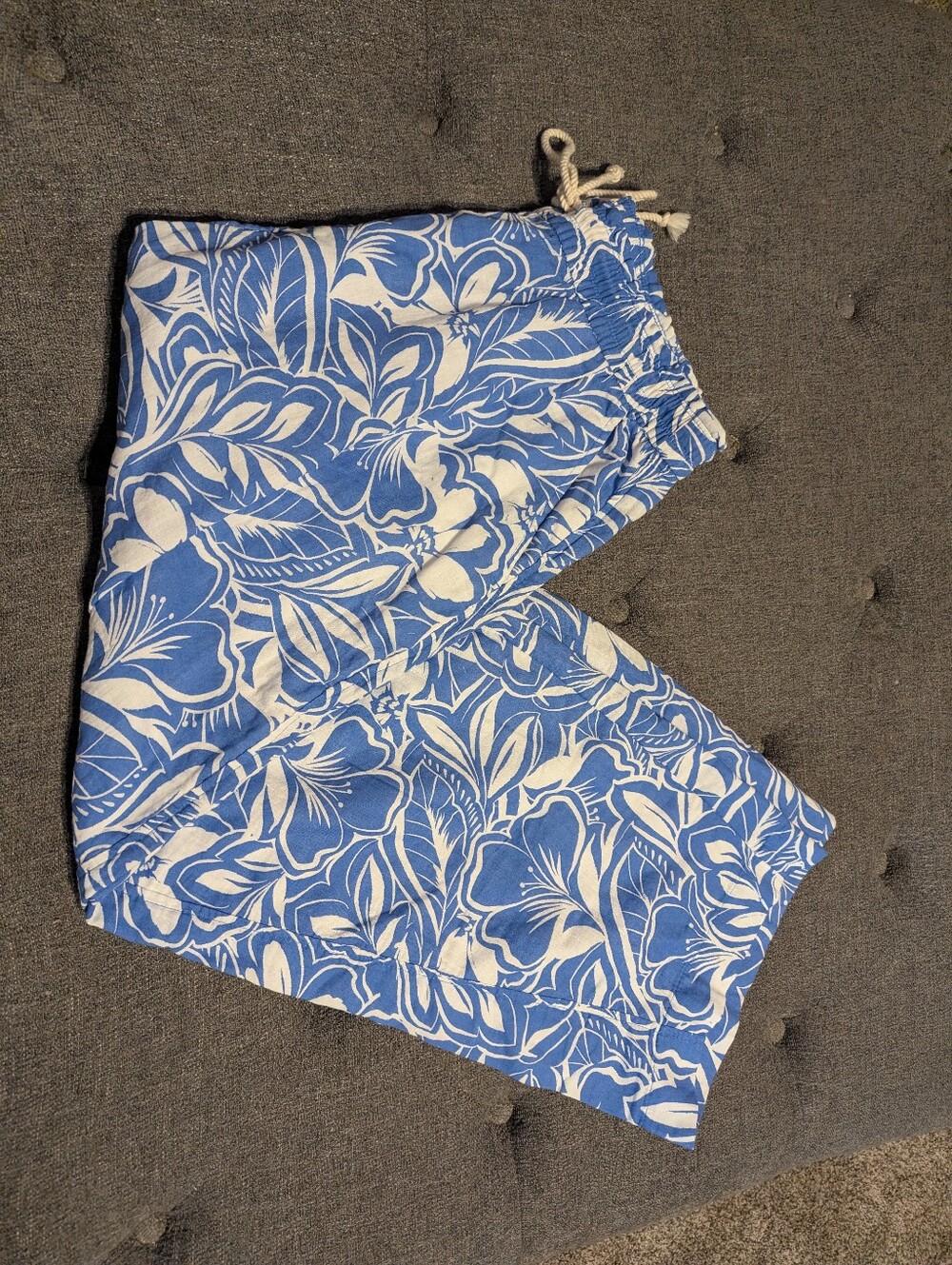 High-Waisted Crinkle Gauze Barrel Leg 100% cotton women’s Bundle Pants Sz L